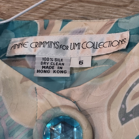 Anne Crimmins For Umi Collection Vintage Paisley Light Blue 2 Piece Skirt Set - Picture 10 of 10